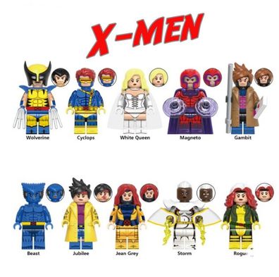Superhelden Marvel X-Men´97 Gambit Wolverine Deadpool Bausteine 100% LxxO kompatibel