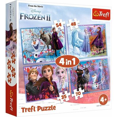 TREFL Puzzle Ice Kingdom 2: Reise ins Unbekannte 4in1 (35,48,54,70 Teile)