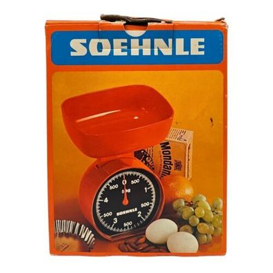 Soehnle Boutique 1201 Analoge Küchenwaage Tischwaage Orange 5 kg Neuwertig Retro