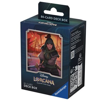 Disney Lorcana Flutgestalten Mulan 80 Karten Deck-Box Sammelkarten Case