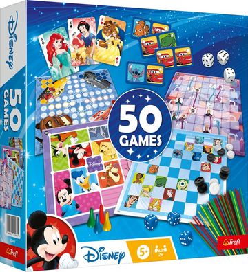 Disney Spielesammlung mit 50 verschiedenen Spielen Kinder Brettspiel Trefl Neu