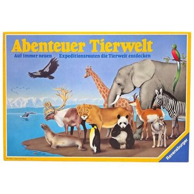 Abenteuer Tierwelt Ravensburger 80er Vintage Brettspiel 1985 Lesen!
