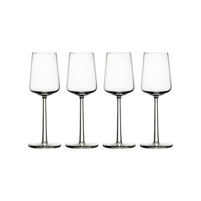 4 Iittala Essence Weißweinglas - 33 cl - Klar -