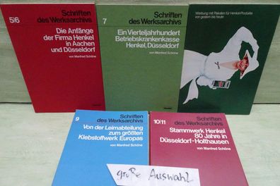 Schriften des Werksarchiv Henkel Düssledorf 1973 - 1981 Manfred Schöne