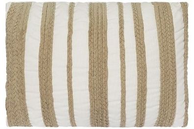Kissen Rope Baumwolle&Polyester Weiß&Beige