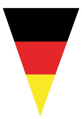 EM WM 2024 Fan Deko 10 M Wimpelkette Deutschland Fußball Partydeko Fußballparty