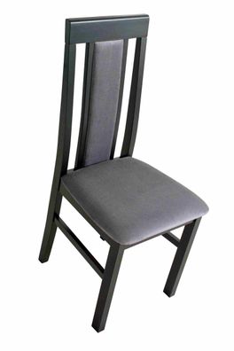 FURNIX Esszimmerstühle Trijo 2 Set zwei Polsterstuhl aus Holz KR22 Stahl