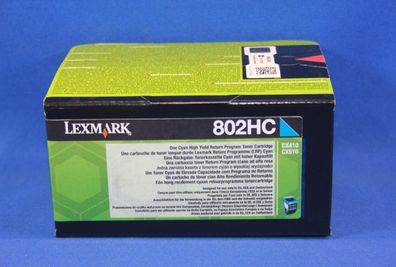 Lexmark 802HC 80C2HC0 Toner Cyan -B