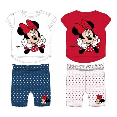 Babymode Set: Minnie Mouse Shirt & kurze Hose | Größen 62-86