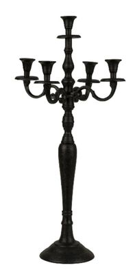 Kerzenständer 5-armig 84cm schwarz Kerzenhalter Kerzenleuchter Dekoration Haus modern