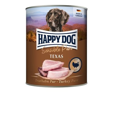 Happy Dog Dose Sensible Pure Texas Truthahn 12 x 800g (9,36€/ kg)