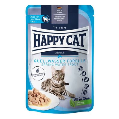Happy Cat Culinary Meat in Sauce Quellwasser Forelle 20 x 85g (19,94€/ kg)