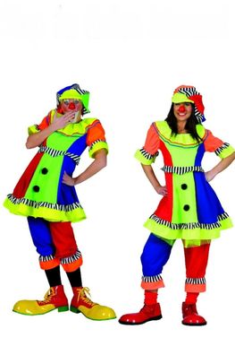 Clown Kostüm Damen 3tlg. 36/38 Zirkus Variete Clownkostüm Karneval Fasching