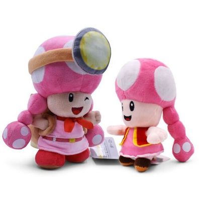 Plüsch Spielzeug Weiches und kuscheliges Super Mario Pink Mushroom Sister Plüschtiere