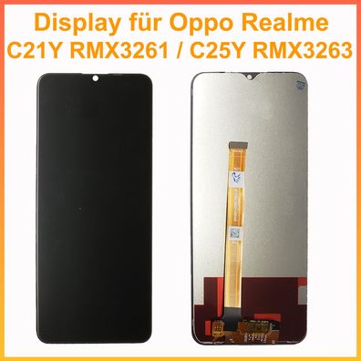 Display für Oppo Realme C21Y RMX3261 / C25Y RMX3263 TouchScreen Schwarz LCD + TOUCH