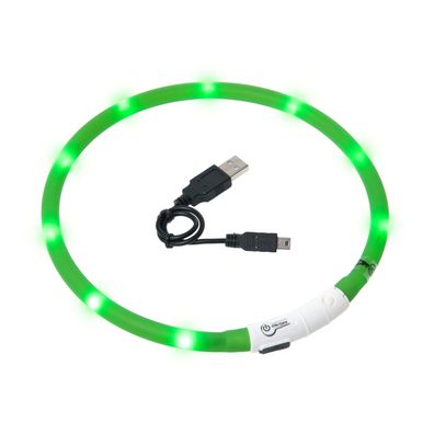 Karlie Visio Light LED Schlauchhalsband für Hunde - grün