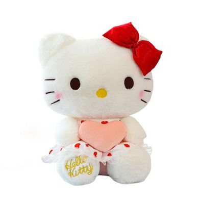 Soft and Cuddly Hello KT Cat Stuffed Animal Crystal Velvet Plüschtiere Spielzeug