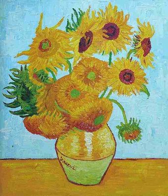 Van Gogh - Sonnenblumen - Leinwandbild auf Keilrahmen