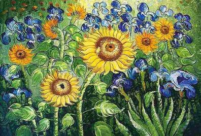 Van Gogh, Sonnenblumen - Leinwandbild auf Keilrahmen
