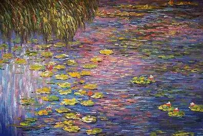 Monet, Seerosen - Keilrahmenbild auf Leinwand