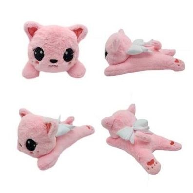 Miss Misa Plüschtiere Niedliche und kuschelige rosa Anime-Katzenpuppe