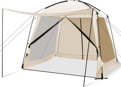 Zelt für 6-8 Personen, Campingzelt mit Vorzelt, wasserdicht, Familienzelt