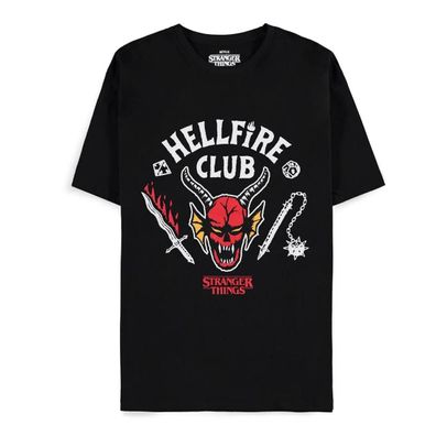 Stranger Things - Hellfire Club Logo T-Shirt schwarz Gr. XL, Baumwolle