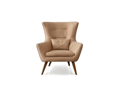 Wohnzimmer Sessel beige Design Couch Luxus Neu Relax Lounge Polster