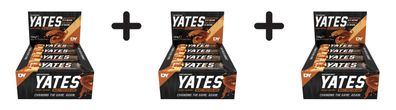 3 x Dorian Yates Nutrition YATES Whey Protein Bar (12x60g) Brownie Caramel