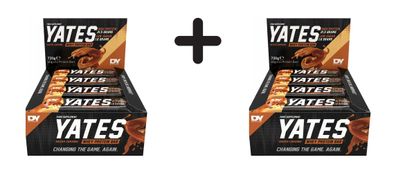 2 x Dorian Yates Nutrition YATES Whey Protein Bar (12x60g) Salted Caramel