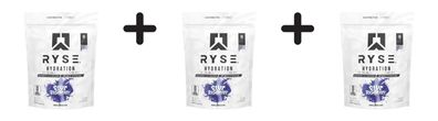 3 x RYSE Hydration Sticks (16 Serv) Blue Raspberry