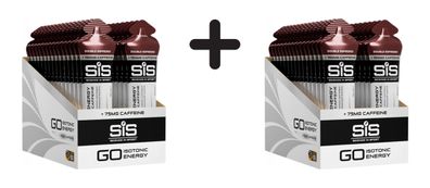2 x SIS GO Energy + Caffeine Gels (30x60ml) Double Espresso