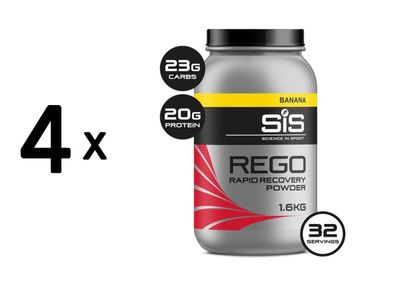 4 x SIS REGO Rapid Recovery (1600g) Banana