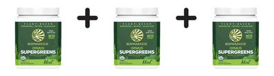 3 x Sunwarrior Ormus Super Greens Organic (225g) Mint