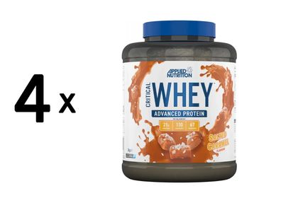4 x Applied Nutrition Critical Whey (2000g) Salted Caramel