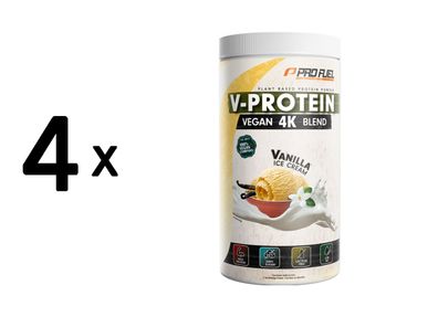 4 x ProFuel V-Protein 4K Blend (750g) Vanilla Ice Cream