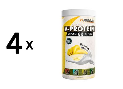 4 x ProFuel V-Protein 8K Blend (750g) Banana Milk