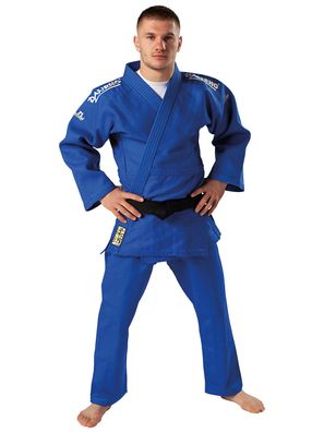 DANRHO Judo Wettkampfanzug Kano blau - Größe: 180 S/ M: M