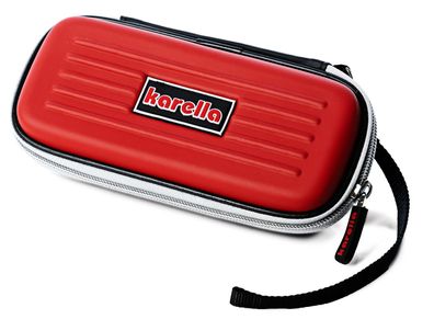 Karella Darttasche Dartcase rot | Etui Tasche Koffer für Dartpfeile Flights