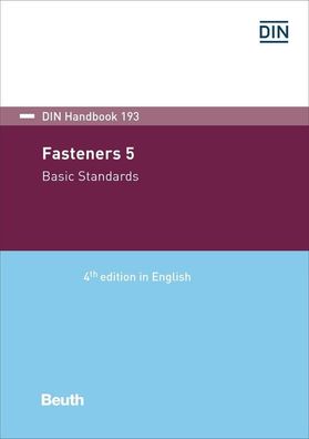 Fasteners 5: Basic standards (DIN Handbook),