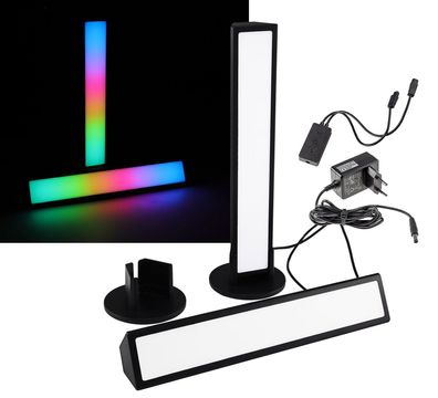 LED Lichtsäule "Smart Lightbar" 2er-Set dynamische RGB Funktionen, Bluetooth