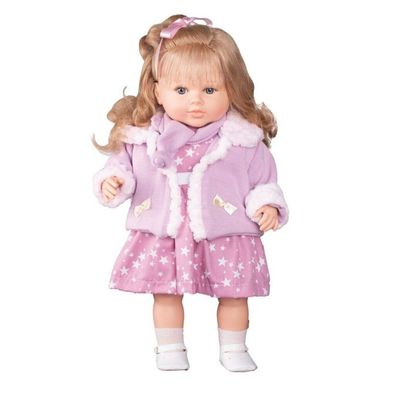 Luxuriöses sprechendes Baby-Puppen-Mädchen Berbesa Kristyna 52cm