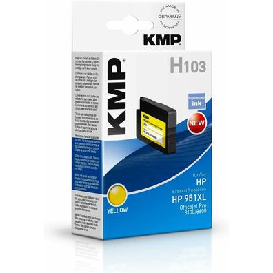 KMP H103 gelb Tintenpatrone ersetzt HP 951XL (CN048AE)