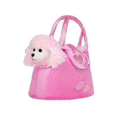Kinder Plüschtier PlayTo Puppy in Handtasche rosa