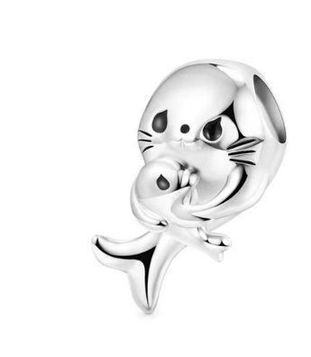 Charms Anhänger Charm kompatibel für Pandora 925 Sterling Silber Seerobe mit Baby