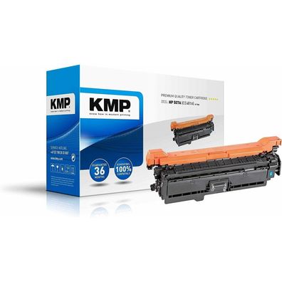 KMP H-T166 cyan Toner ersetzt HP 507A (CE401A)