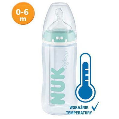 NUK Flasche 300ML A/ COLIC MIT Temperaturanzeige 0-6