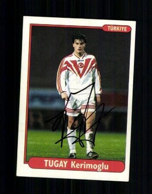 Tugay Kerimoglu Türkei DS Sammelbild Euro 1996 Original Signiert + A 233580