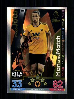 Diego Jota Wolverhampton Wanderers Attax Card Original Signiert + A 233609