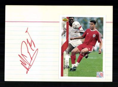 Noureddine Naybet Marokko WM 1994 Original Signiert + A 233622